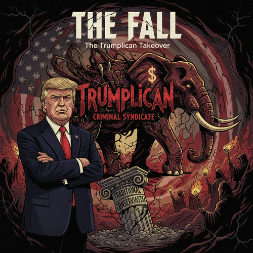 The Fall: Trumplican Takeover – Anti-Corruption Political Art Print (Digital Download)