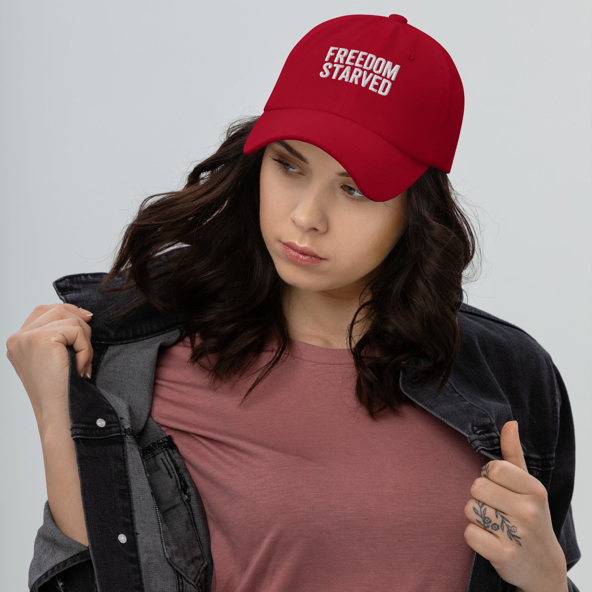 Freedom Starved Cap – Rebellious Satire Hat for Free Speech Lovers