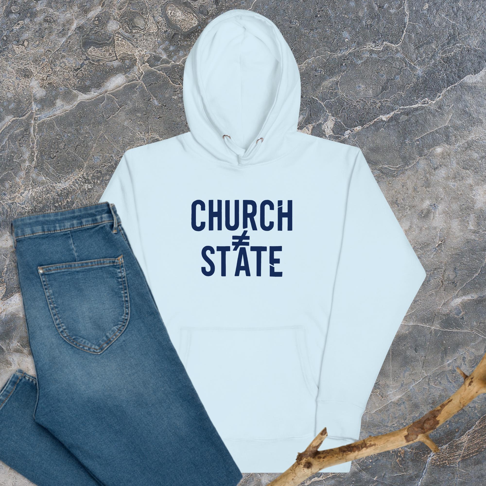 Church ≠ State Unisex Tee – Satirical Protest Unisec Hoodie for Rebels and Free Thinkers