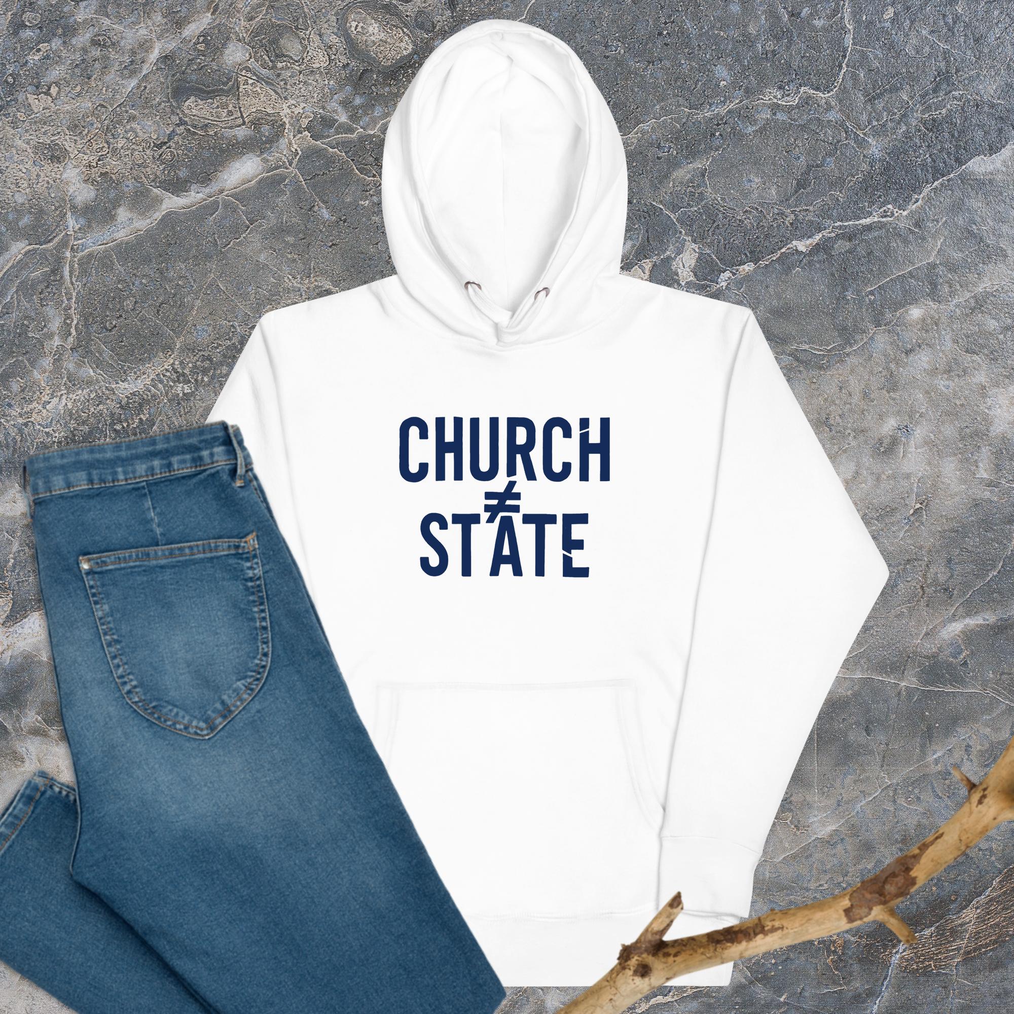 Church ≠ State Unisex Tee – Satirical Protest Unisec Hoodie for Rebels and Free Thinkers