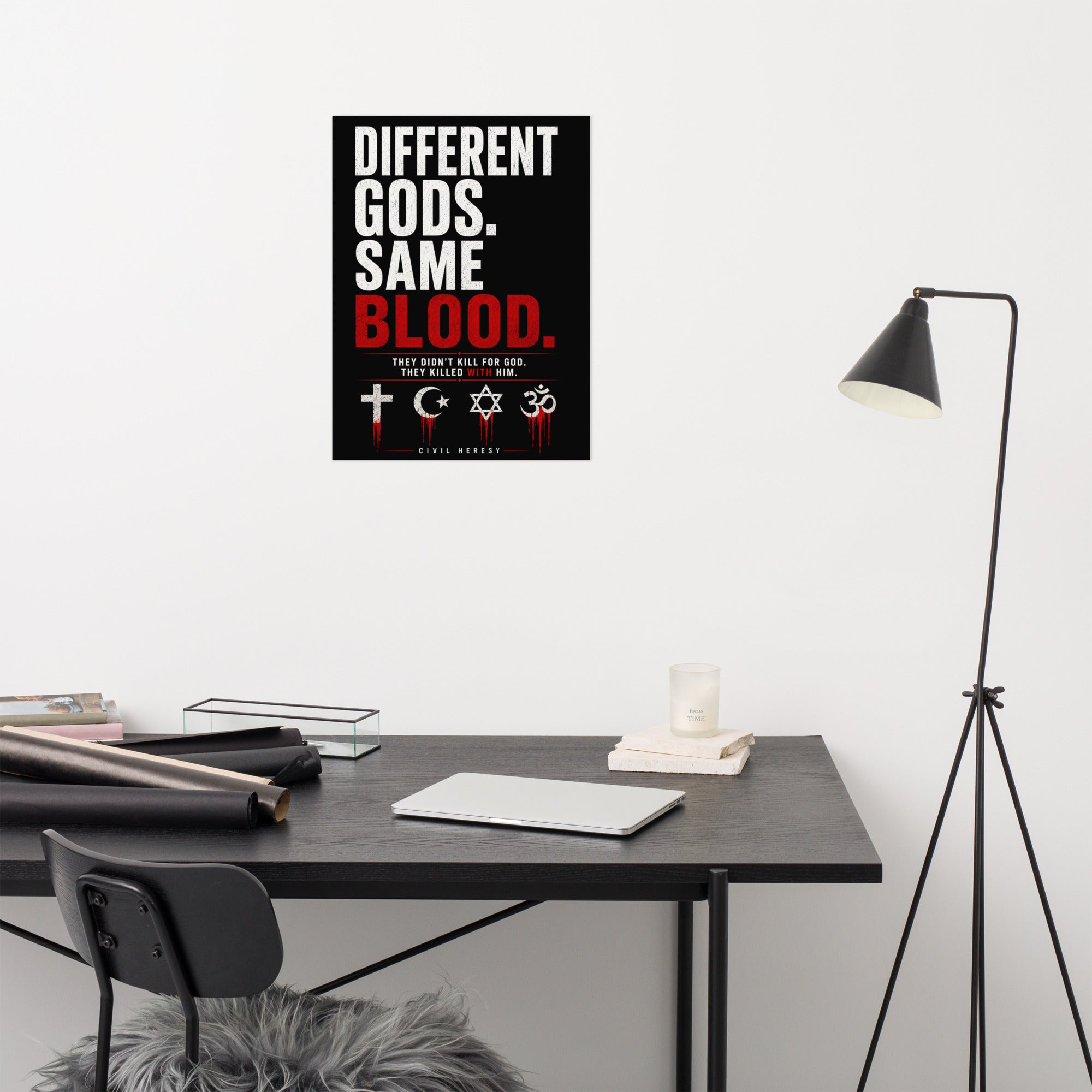 Different Gods. Same Blood. 18 x24" Poster