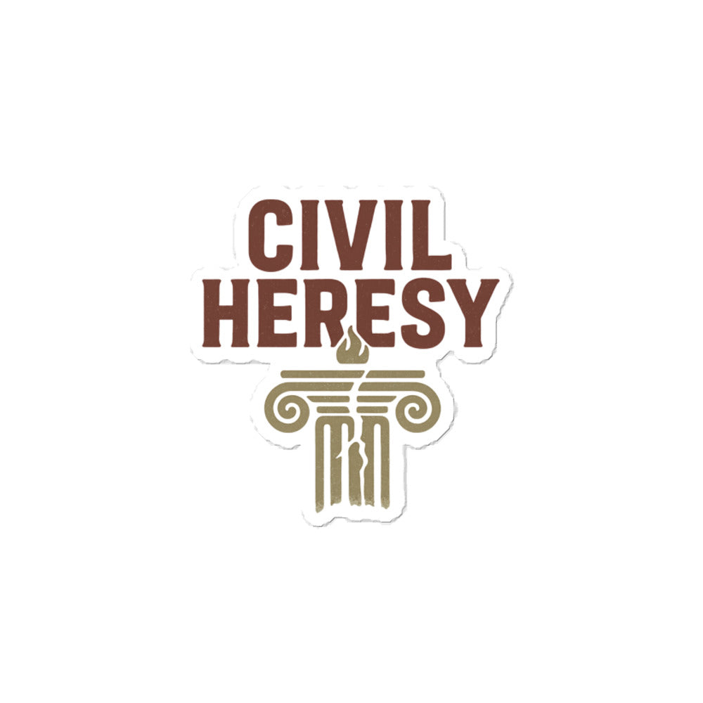 The Original Civil Heresy Logo Sticker - Bubble-free stickers