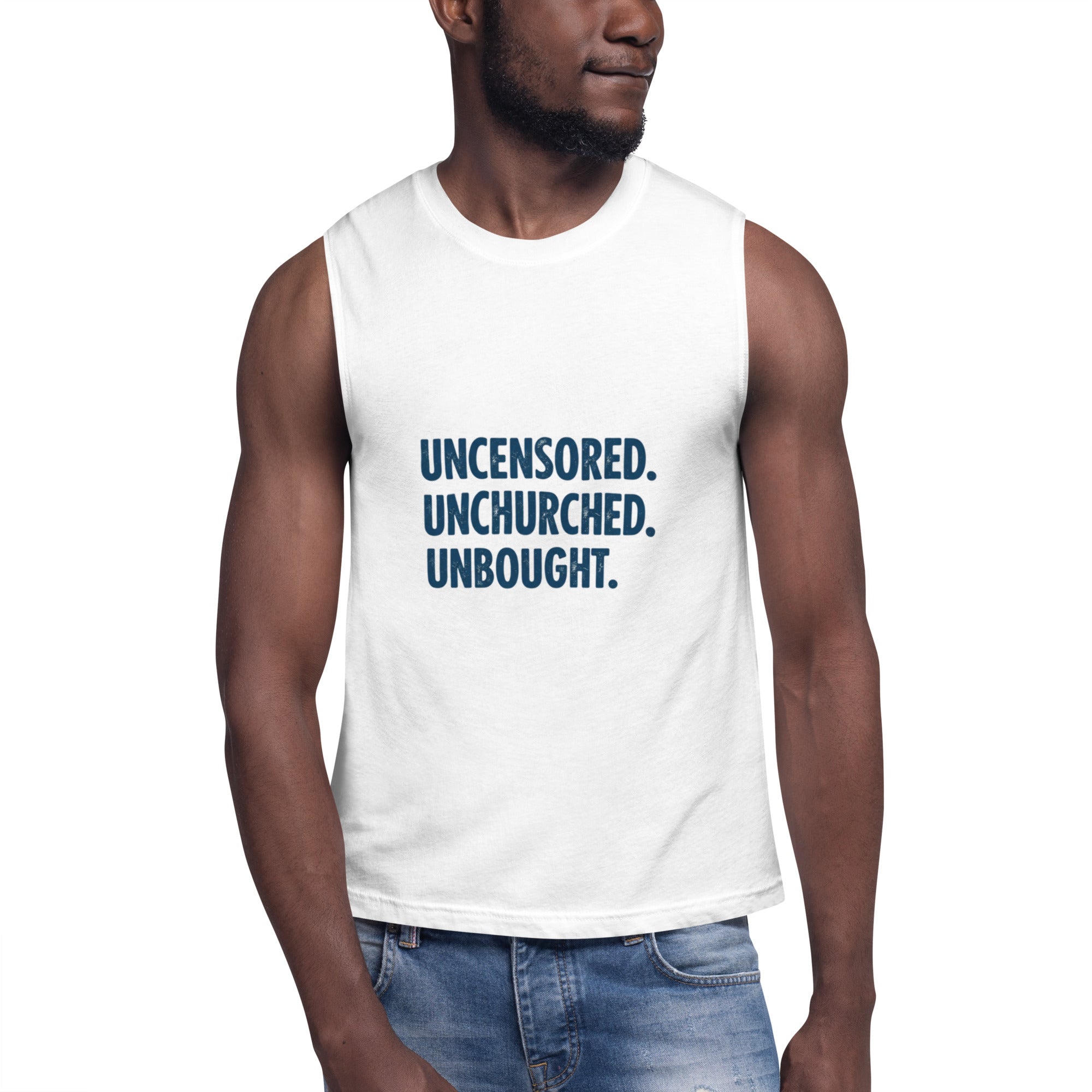 Uncensored. Unchurched. Unbought. Tee – Satirical Protest Shirt for Rebels and Free Thinkers