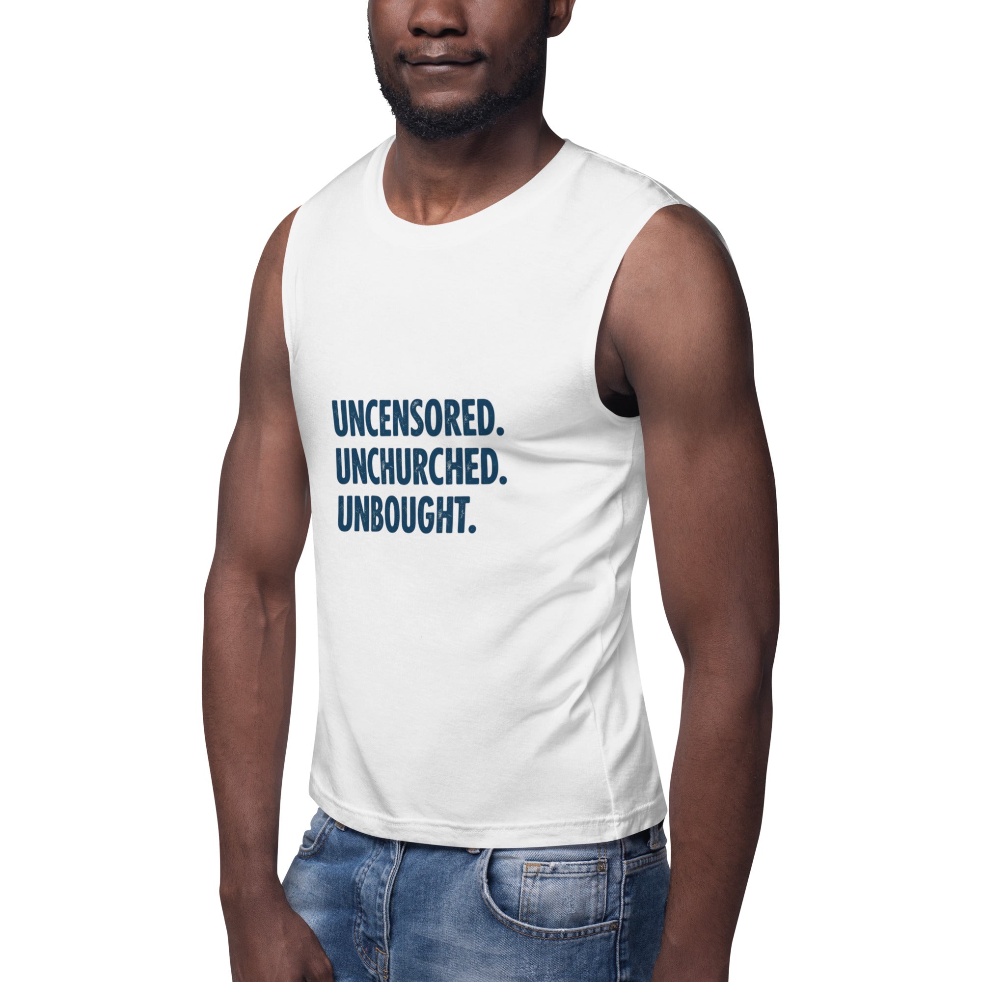 Uncensored. Unchurched. Unbought. Tee – Satirical Protest Shirt for Rebels and Free Thinkers