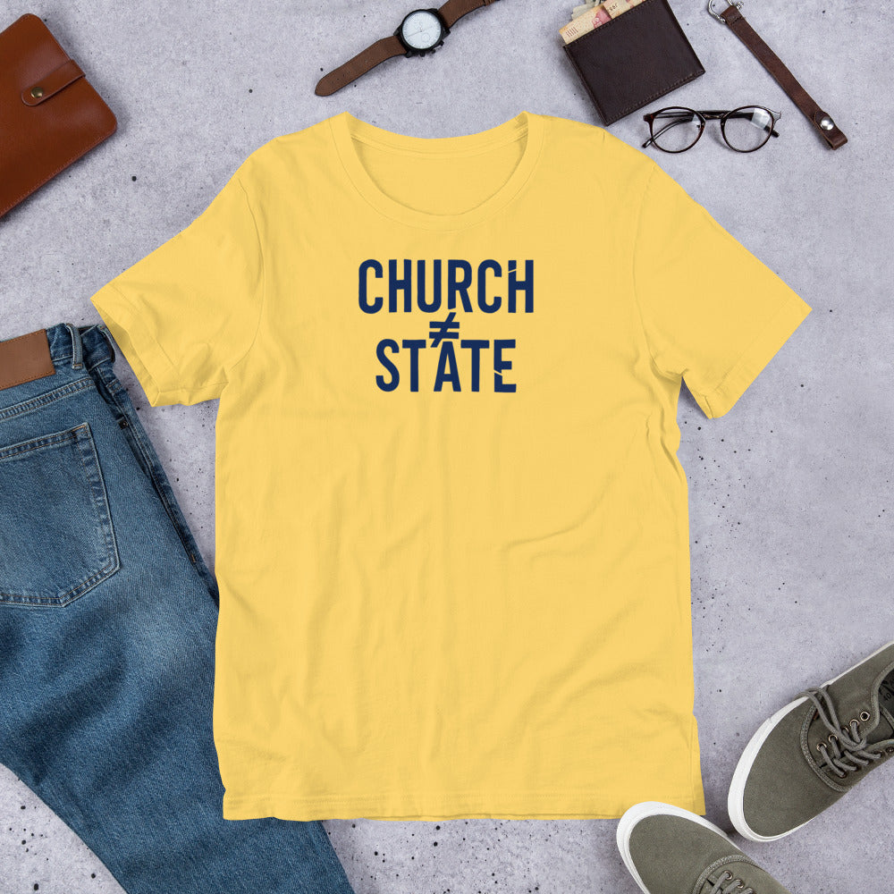 Church ≠ State Unisex T-Shirt – Rebellious Satire Tee for Free Thinkers